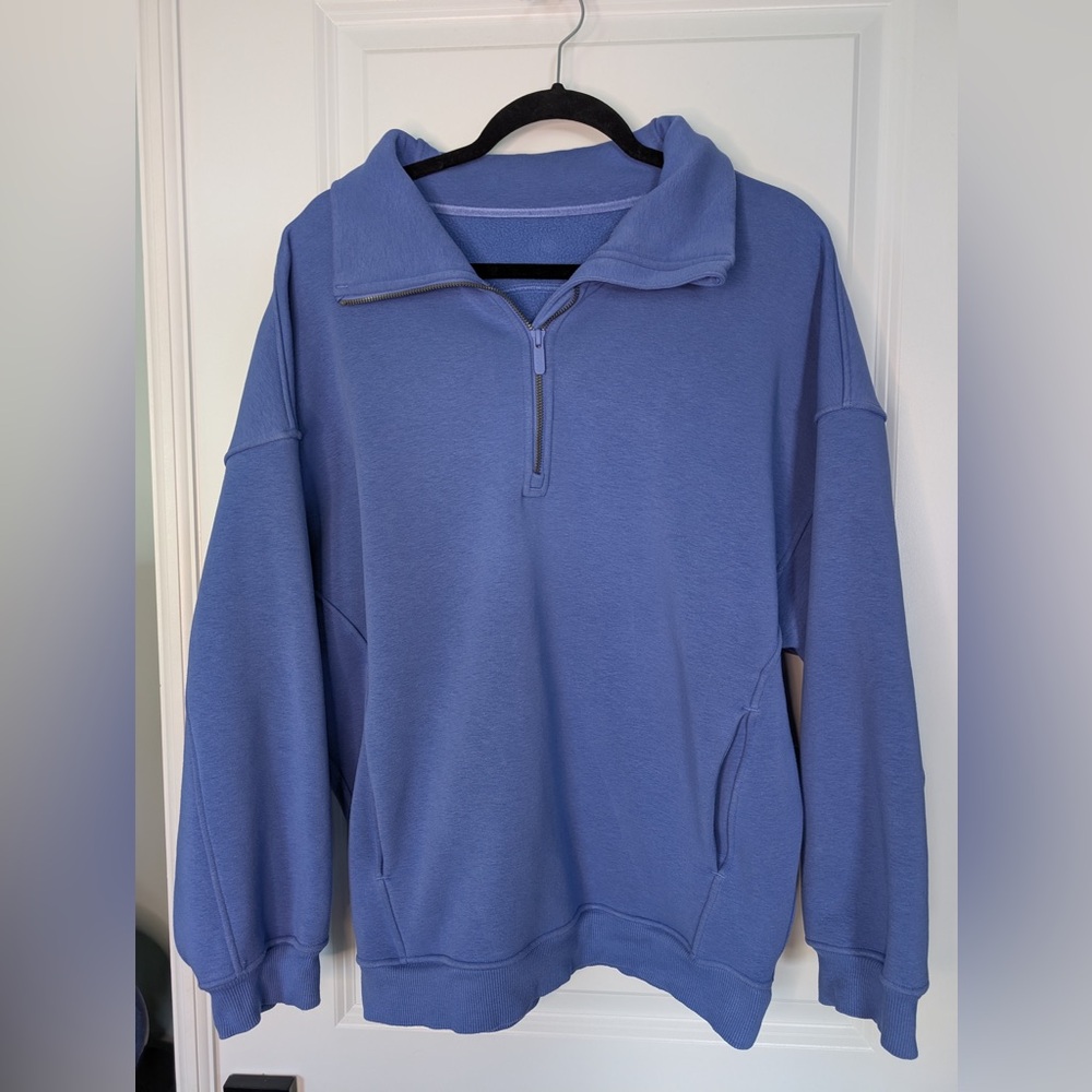 Lululemon Women’s Thick Fleece Half-Zip Wild Indigo Size XS/S